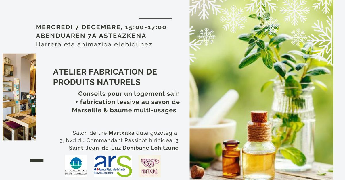 Atelier produits naturels CPIE